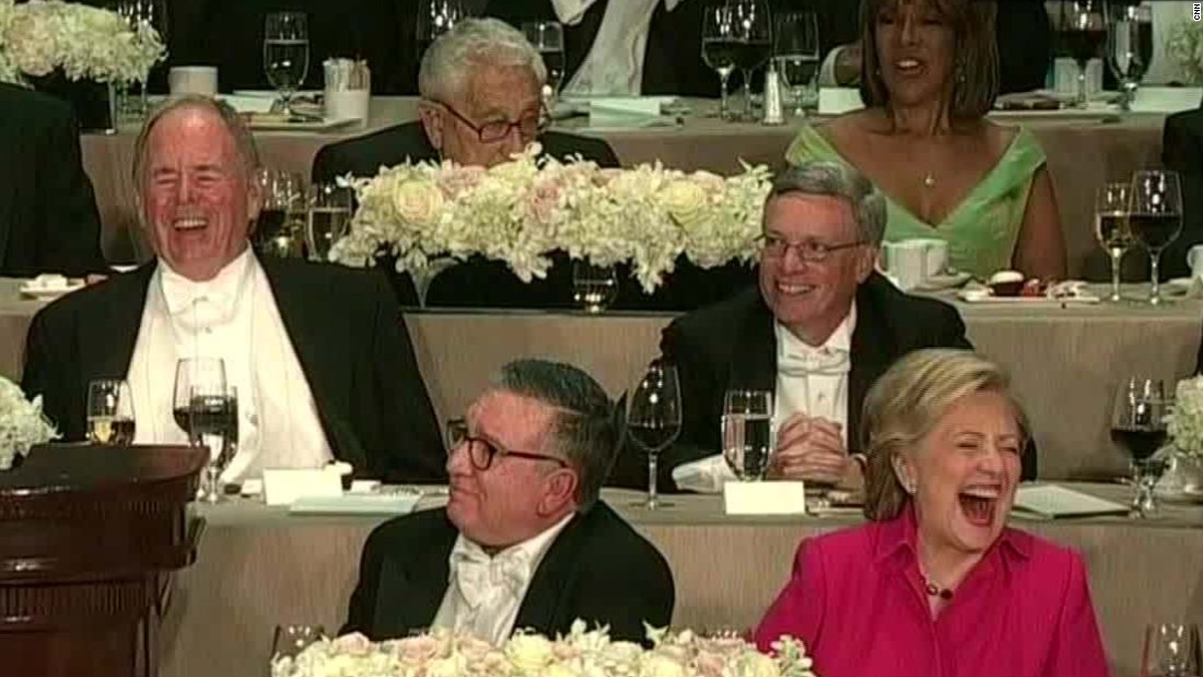 Trump digs at Clinton during Al Smith dinner CNN Video