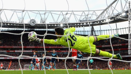 Middlesbrough&#39;s Victor Valdes kept his side in the game against Arsenal, helping to earn a point.