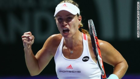 Angelique Kerber was relieved to get past Dominika Cibulkova in the Red Group opener.