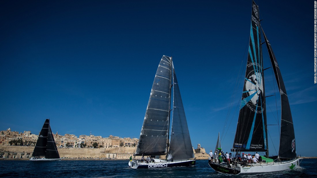 The Rolex Middle Sea Race course, 606 nautical miles long, begins amid the splendor of Valletta Grand Harbor.