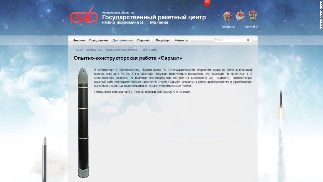 Russia Unveils 'Satan 2' Nuclear Missile - CNN