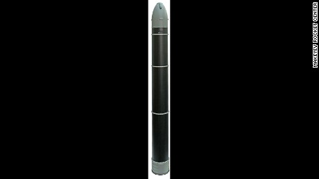 An image published by the Makeyev Rocket Design Bureau of the RS-28 Sarmat rocket, or &#39;Satan 2.&#39;