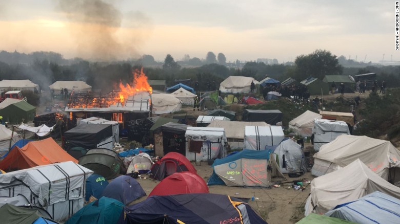 Calais migrant camp demolition begins