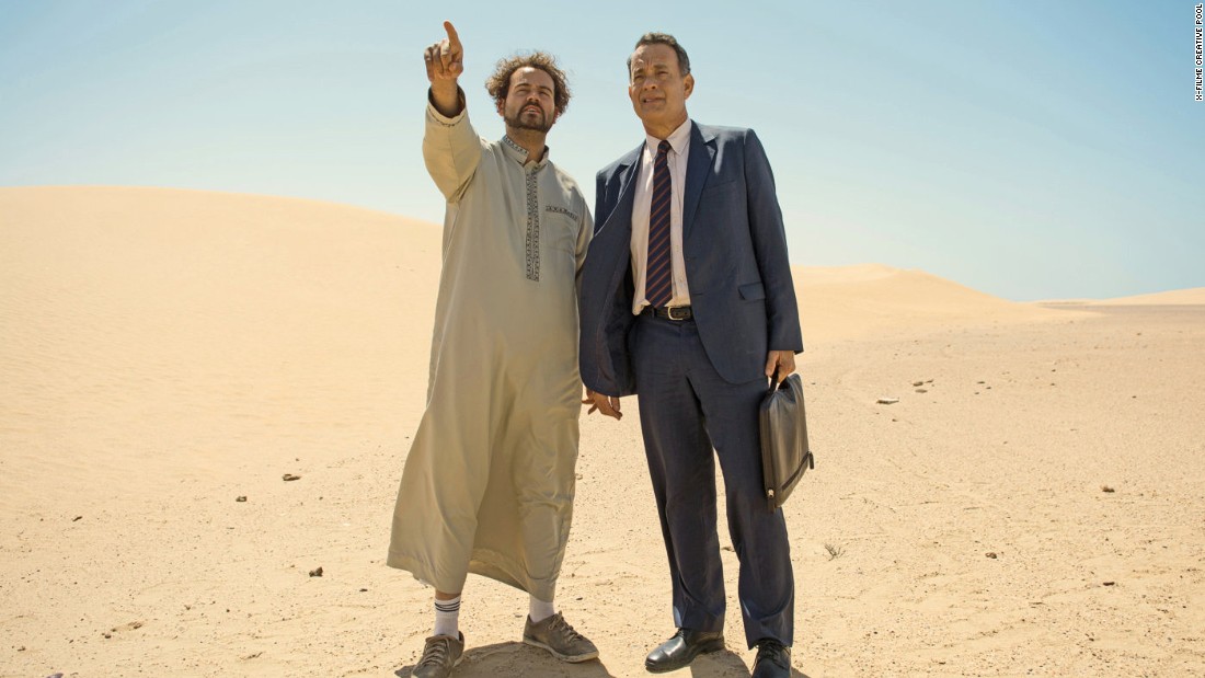 Morocco&#39;s film studios and vibrant cities are often used as a backdrop for Hollywood films set in the desert, the Middle East and Asia.  Pictured: Tom Hanks in &quot;A Hologram for the King&quot;, in which Morocco doubled for Saudi Arabia.