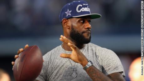 LeBron James has the size, speed and strength to be a top NFL quarterback, according to Saffold.