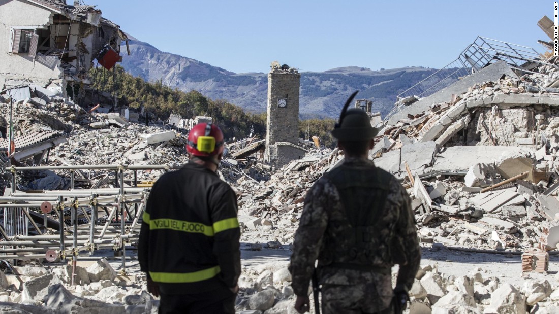 Italy Earthquake 66 Magnitude Tremor Rocks Nations Center