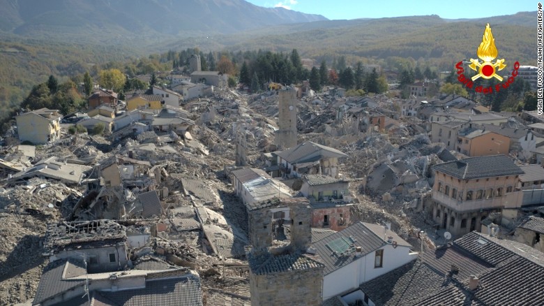 Italy devastated by earthquakes