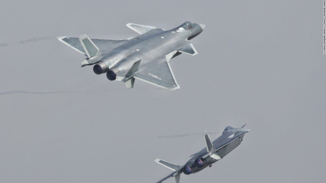 &lt;strong&gt;Chinese J-20 stealth fighters perform during the 11th China International Aviation and Aerospace Exhibition, also known as Airshow China 2016, in Zhuhai on November 1, 2016. The J-20 is one of China&#39;s answers to US F-22 and F-35 stealth fighters.&lt;/strong&gt;