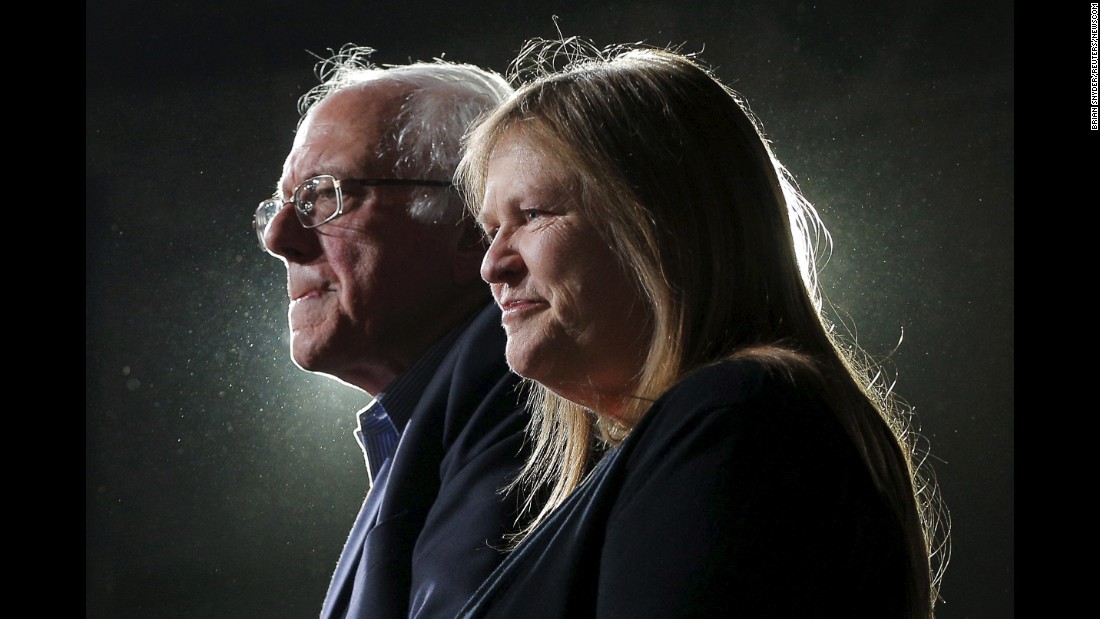 Bernie Sanders is joined by his wife, Jane, at a rally in Burlington, Vermont, on March 1, 2016. Sanders won his state&#39;s primary on Super Tuesday, but he lost to Clinton in seven of the other 10 states.