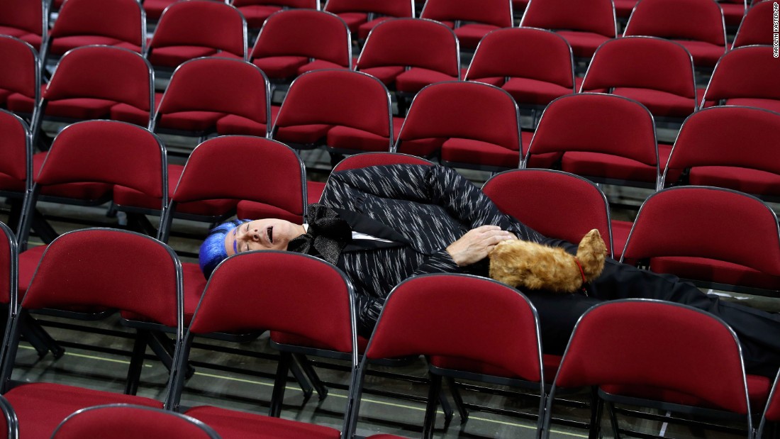 Talk-show host Stephen Colbert performs on the floor of the Republican National Convention during a taping of his program on July 17, 2016. Colbert &lt;a href=&quot;http://www.cnn.com/2016/07/25/politics/stephen-colbert-democratic-national-convention/&quot; target=&quot;_blank&quot;&gt;played &quot;Hunger Games&quot; character Caesar Flickerman&lt;/a&gt; at both the Republican and Democratic conventions.