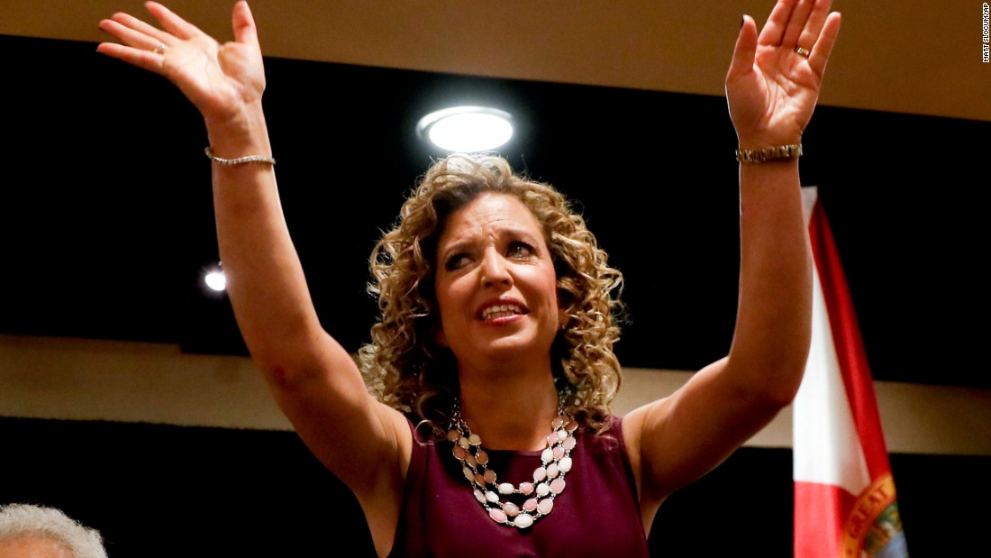 Debbie Wasserman Schultz, chairwoman of the Democratic National Committee, arrives for a delegation breakfast in Philadelphia on July 25, 2016. Wasserman Schultz &lt;a href=&quot;http://www.cnn.com/2016/07/24/politics/debbie-wasserman-schultz-dnc-chair-career/&quot; target=&quot;_blank&quot;&gt;resigned at the end of the convention&lt;/a&gt; after leaked committee emails appeared to show favoritism toward Clinton in the primary race. 