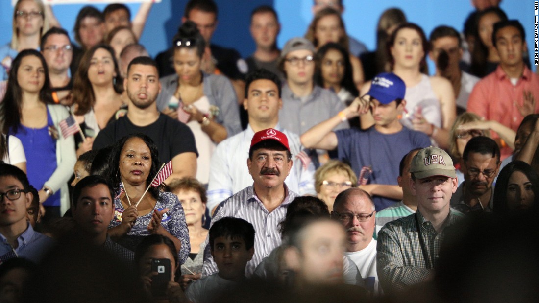 Seddique Mateen, the father of the gunman who killed 49 people at a nightclub in Orlando, wears a red cap as he &lt;a href=&quot;http://www.cnn.com/2016/08/09/politics/orlando-gunman-father-clinton/index.html&quot; target=&quot;_blank&quot;&gt;attends a Clinton campaign rally&lt;/a&gt; in Kissimmee, Florida, on August 8, 2016. A Clinton aide said the campaign was unaware of Mateen&#39;s attendance until after the event. Clinton spokesman Nick Merrill later issued a statement saying, &quot;Hillary Clinton disagrees with his views and disavows his support.&quot;