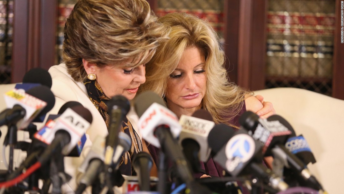 Attorney Gloria Allred, left, holds a news conference with Summer Zervos, a former contestant on &quot;The Apprentice&quot; who has &lt;a href=&quot;http://www.cnn.com/2016/10/14/politics/donald-trump-women-accuser/index.html&quot; target=&quot;_blank&quot;&gt;accused Donald Trump&lt;/a&gt; of grabbing her breast and kissing her aggressively in 2007.  The presidential candidate disputed Zervos&#39; allegations &lt;a href=&quot;https://www.donaldjtrump.com/press-releases/donald-j.-trump-statement8&quot; target=&quot;_blank&quot;&gt;in a statement&lt;/a&gt; on October 14, 2016. &quot;When Gloria Allred is given the same weighting on national television as the president of the United States, and unfounded accusations are treated as fact, with reporters throwing due diligence and fact-finding to the side in a rush to file their stories first, it&#39;s evident that we truly are living in a broken system,&quot; Trump said. At a rally that day in Charlotte, North Carolina, Trump called himself a &quot;victim&quot; as more women continued to come forward accusing him of sexual assault and harassment. &quot;I am a victim of one of the great political smear campaigns in the history of our country,&quot; he said.