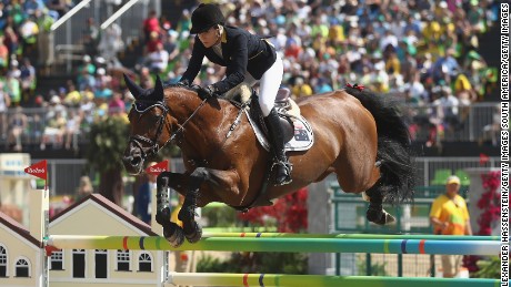 Edwina Tops-Alexander of Australia rides Lintea Tequila during the Rio 2016 Olympics. 