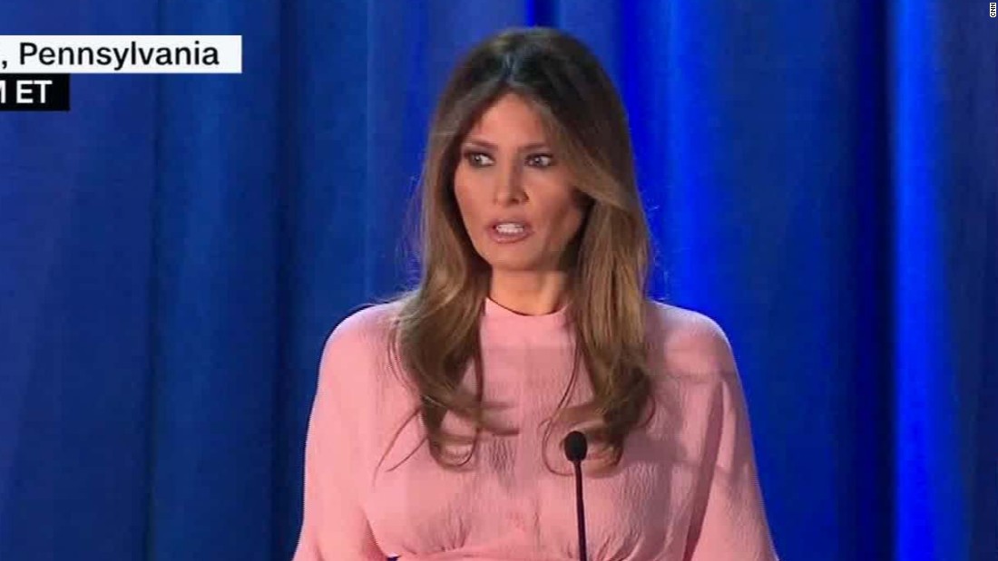 Melania Trump Delivers First Speech Since RNC - CNN Video