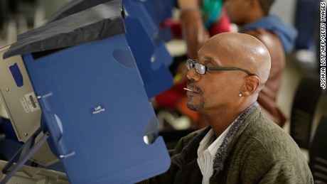 Voters cast ballots during early voting in 2016 in Chicago.