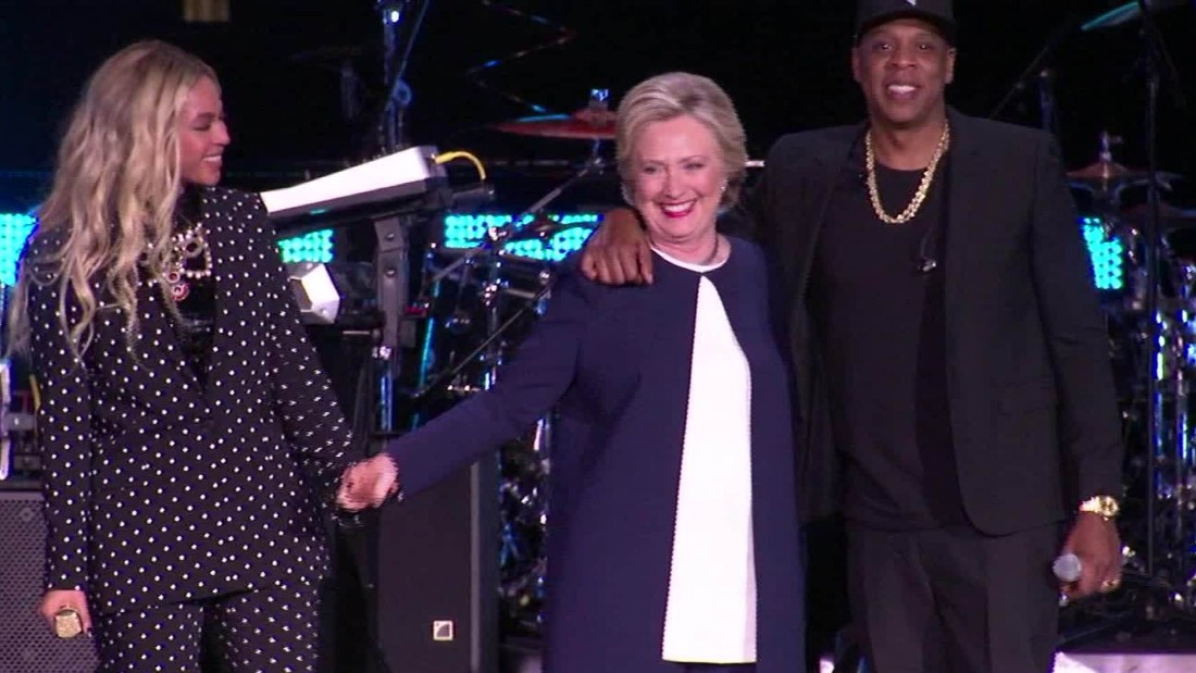 Beyonce and Jay-Z show support for Hillary Clinton - CNN Video