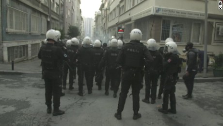 Crackdown on protests in Turkey