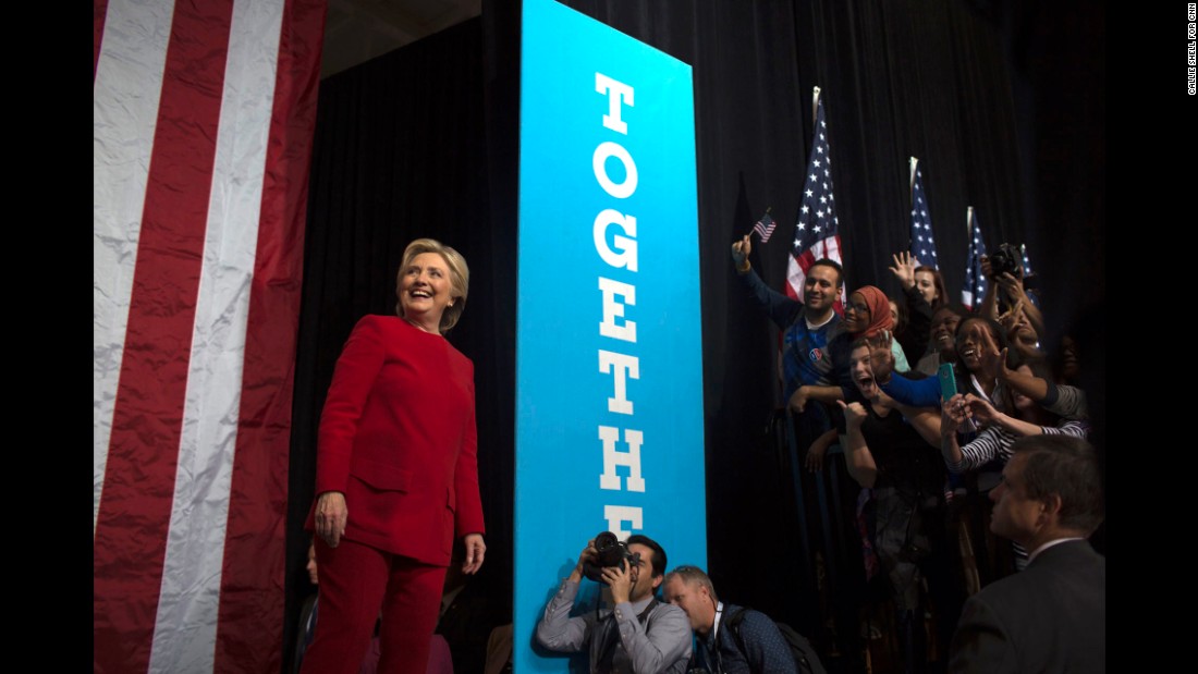 Clinton held a rally in Philadelphia the night before Election Day.