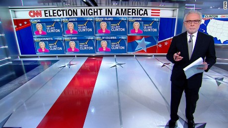 CNN 8p ET Projection: Clinton Wins 6 States, Trump 3 - CNN Video