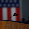 01 Empty podium Clinton 1109