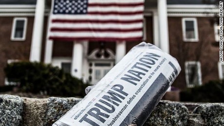 New Jersey newspaper announces Trump victory