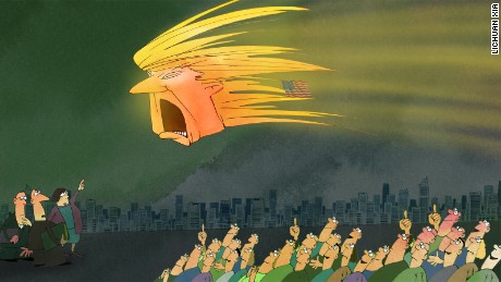 Resultado de imagen para Fotos: Caricaturas del mundo ironizan el triunfo de Trump en EE.UU.