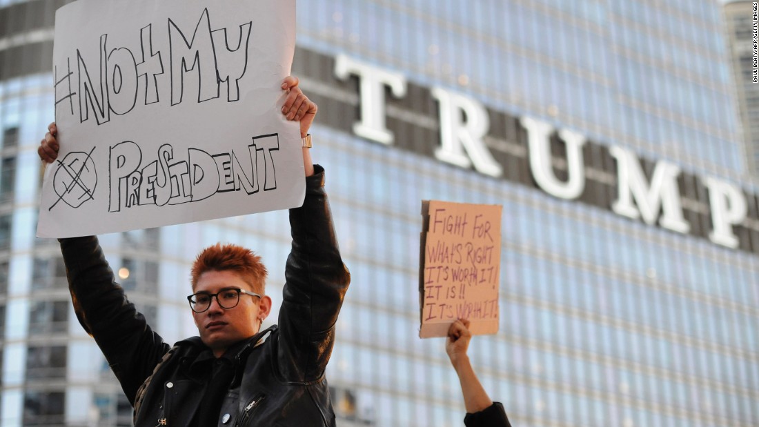Protesters Target Trump Buildings In Street Rallies Across The Us Cnnpolitics