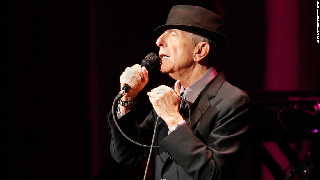 Canadian singer-songwriter&lt;a href=&quot;http://www.cnn.com/2016/11/10/entertainment/leonard-cohen-singer-songwriter-dead/index.html&quot; target=&quot;_blank&quot;&gt; Leonard Cohen&lt;/a&gt; died at the age of 82, according to a post on his official Facebook page on November 10. A highly respected artist known for his poetic and lyrical music, Cohen wrote a number of popular songs, including the often-covered &quot;Hallelujah.&quot;
