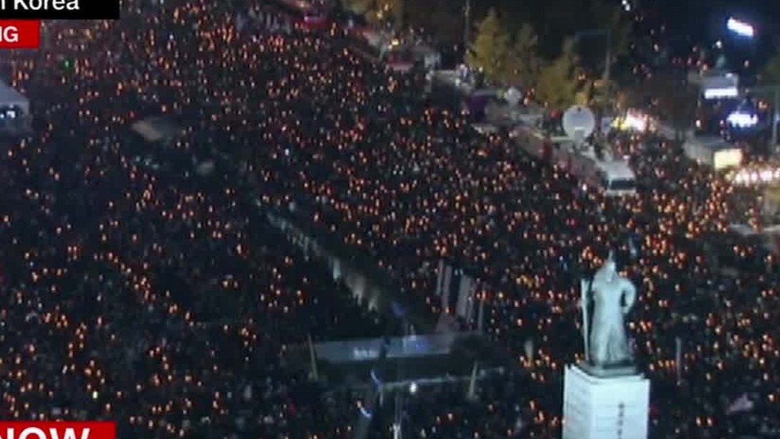 Thousands Protest Against South Korean President - CNN Video