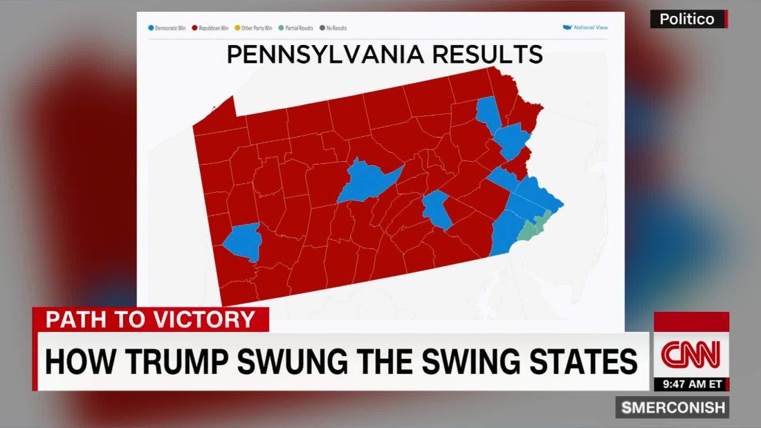 How Trump won swing state PA CNN Video