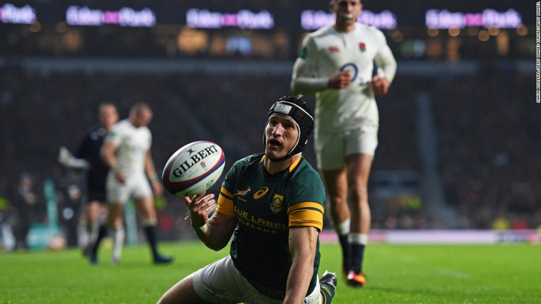 Johan Goosen&#39;s late try isn&#39;t enough to deny England victory.