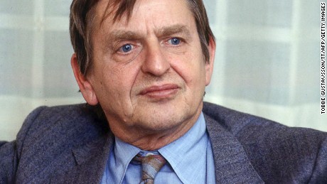 A photo from 1984 shows Sweden&#39;s Prime Minister Olof Palme. He was shot dead in February 1986.
