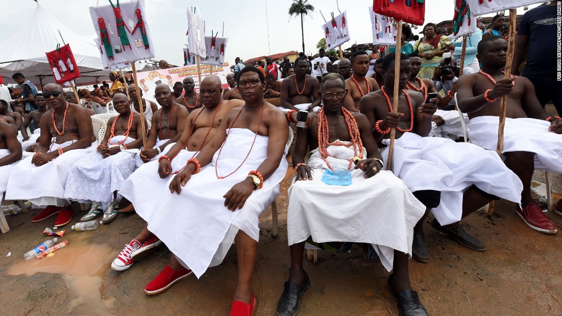 Royalist supporters look on during the coronation ceremony.