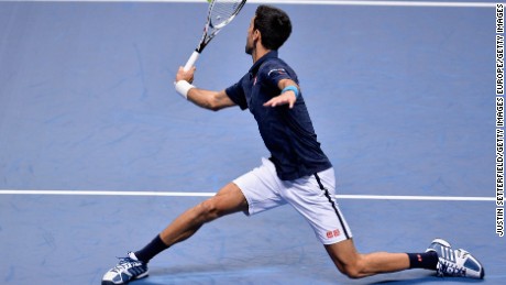 Kei Nishikori won just a single service game against the impressive Novak Djokovic