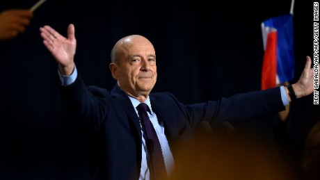Bordeaux Mayor Alain Juppé at a public meeting in Toulouse, southern France, on Tuesday.