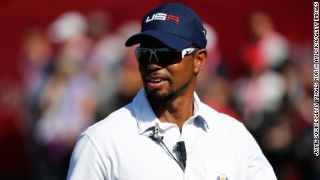 Tiger Woods was a non-playing assistant to captain Davis Love at the Ryder Cup in September.
