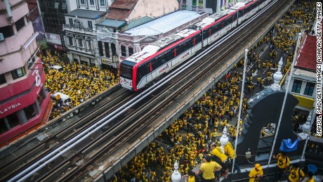 Tens of thousands of Malaysians protested last week against government corruption.