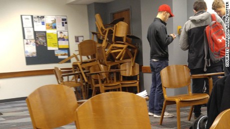 Ohio State students photograph lockdown