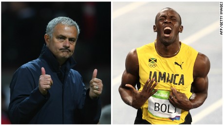 Usain Bolt is a huge Manchester United fan.