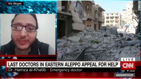 last doctors in eastern aleppo appeal for help intv doctor hamza al-khatib amanpour_00021313.jpg