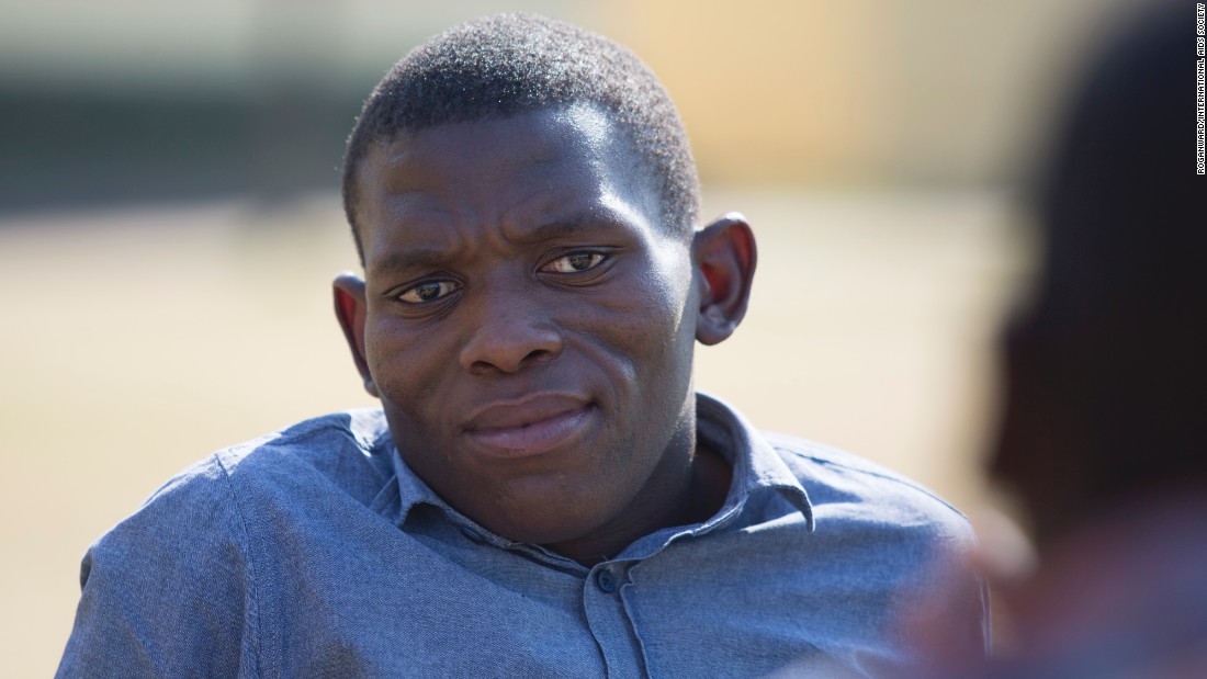 Sabelo Chonco was born with HIV but only found out when he became sick at the age of 14.