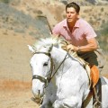 Presidents exercise Ronald Reagan riding horse RESTRICTED