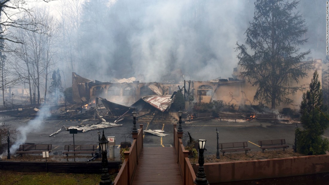 An Alamo Steakhouse was one of the Gatlinburg businesses destroyed by fire.