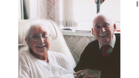 Joe Bartley on Christmas day with his wife Cassie in 2014. 