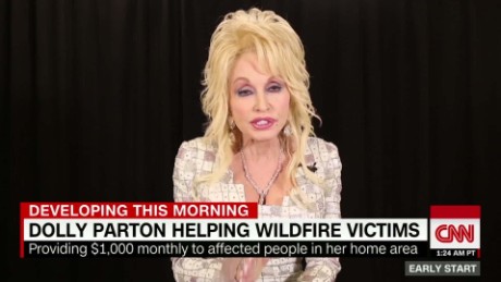 Dolly Parton starts fund for families affected by Tennessee fires