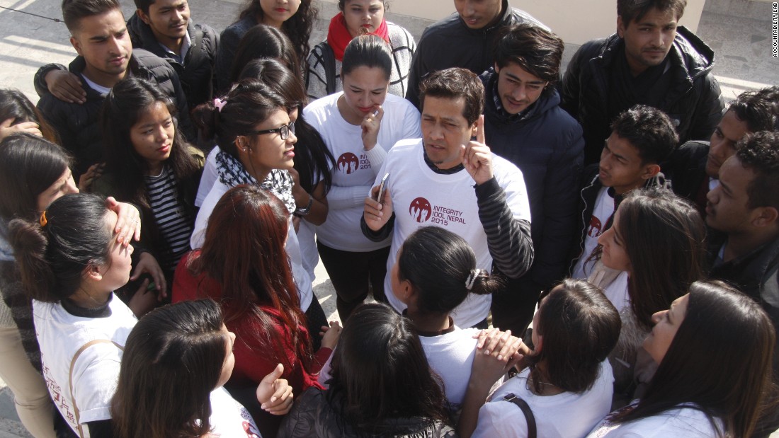 Volunteers in Nepal head out to gather nominations for the show. &lt;br /&gt;&lt;br /&gt;After nominations are gathered, Accountability Lab curate a short-list, with the finalists broadcast to millions for a public vote. 