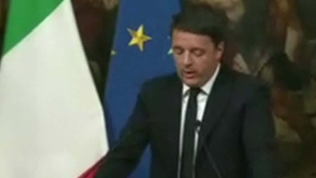 italian prime minister matteo renzi resigns sot _00005110