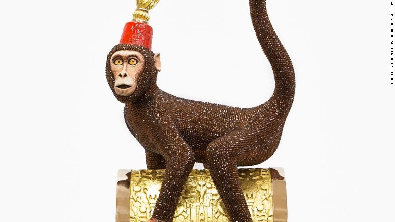 monkey fez lamp