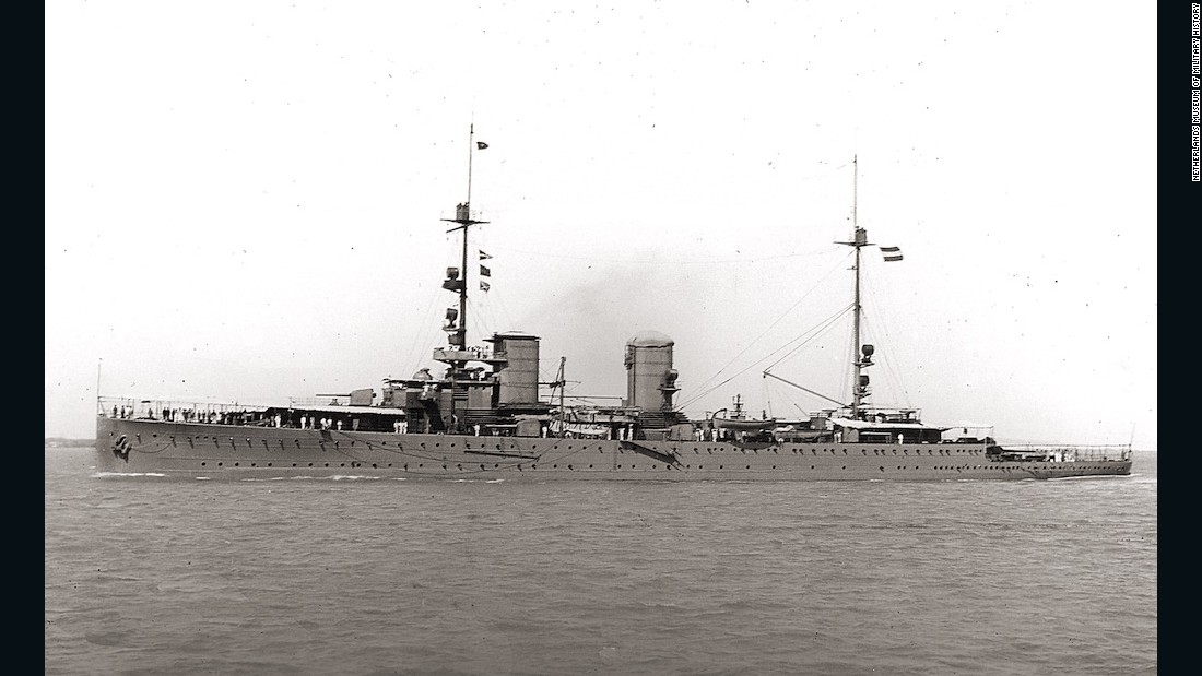 Cruiser HNLMS Java was sunk during the Battle of the Java Sea on February 27, 1942.